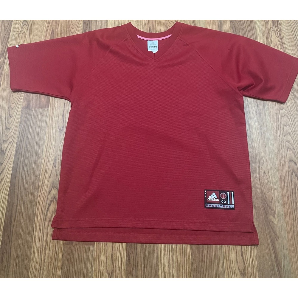 Louisville Adidas Basketball Shooting Shirt Mens Extra Large Red NCAA